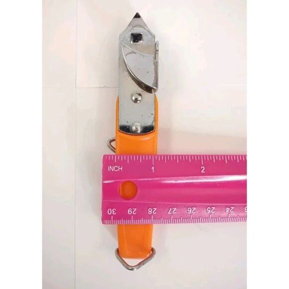 Vintage Ekco Bottle Opener Retractable Corkscrew Wine Opener- Orange Made in USA - Picture 8 of 12